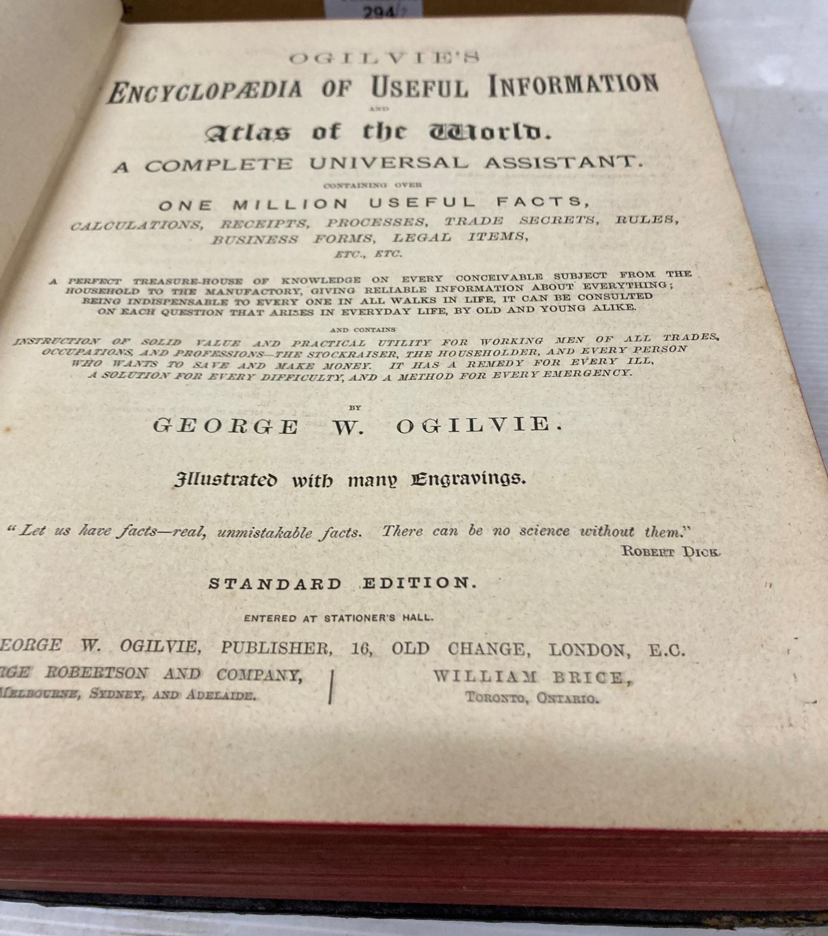 Two books - 'Ogilvies Encyclopedia of Useful Information & World's Atlas' and a Holy bible - both - Image 4 of 10