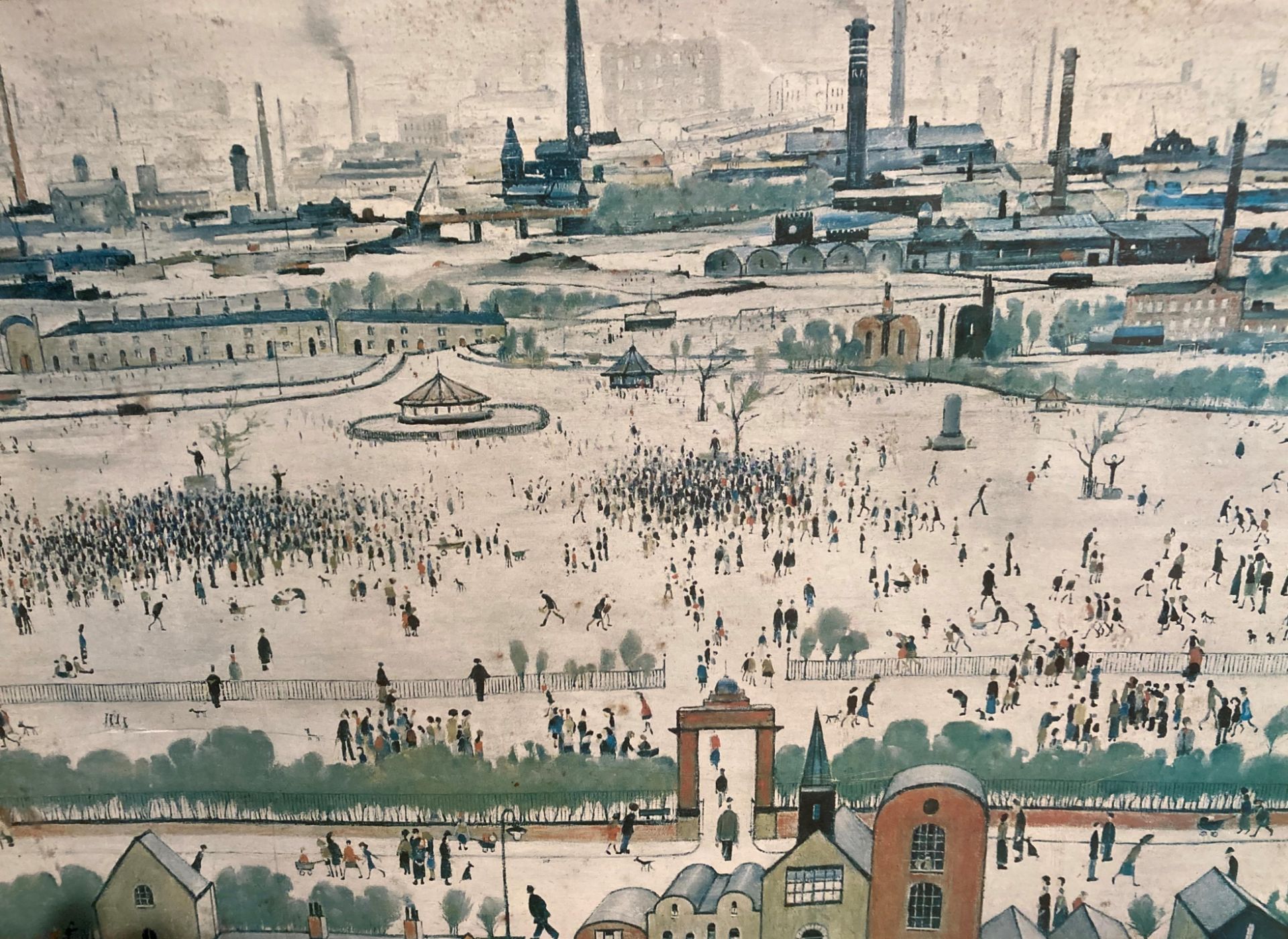 † L S Lowry framed print 'Sunday Afternoon' 66cm x 46cm, - Image 2 of 5