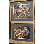 Norman Eastwood (1935-2022), two framed oil studies 'Shells I' and 'Shells II', each 28cm x 34cm,