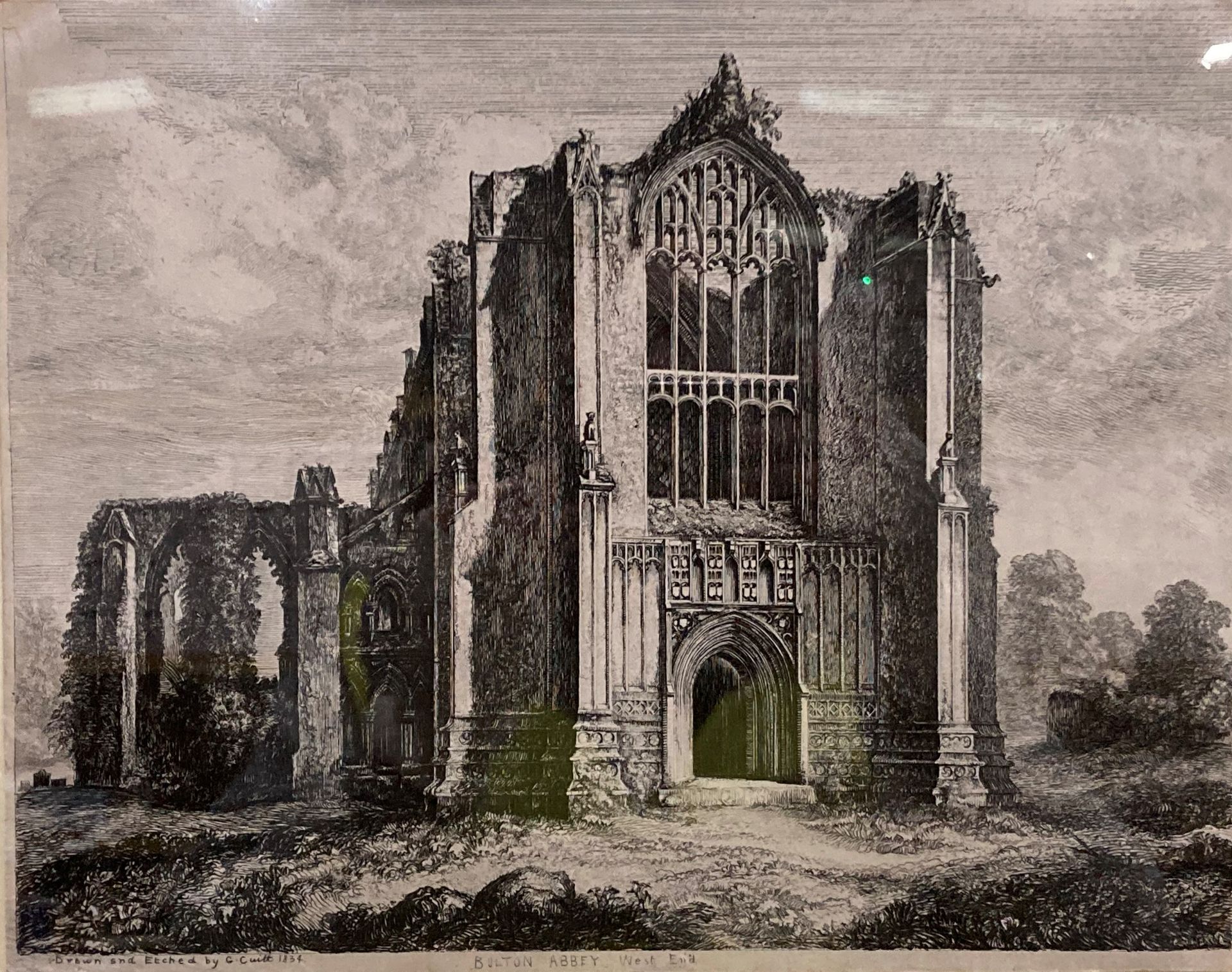 George Cuitt the Younger (1779-1854), two framed prints of Bolton Abbey, - Image 7 of 7