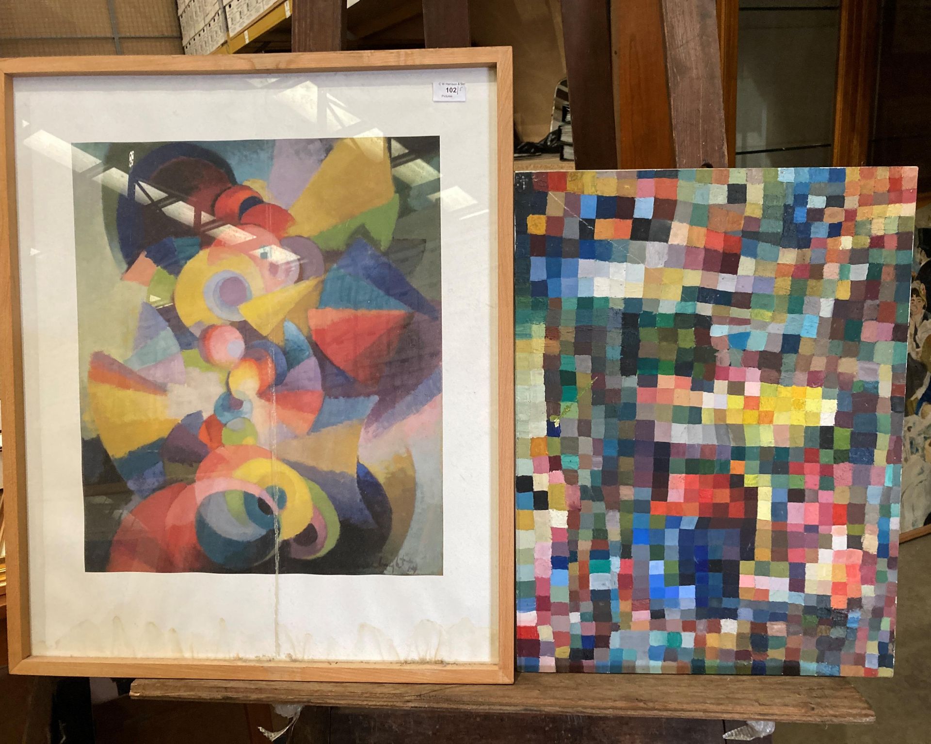 Five various abstract pictures - Stanton Macdonald-Wright, - Image 4 of 4