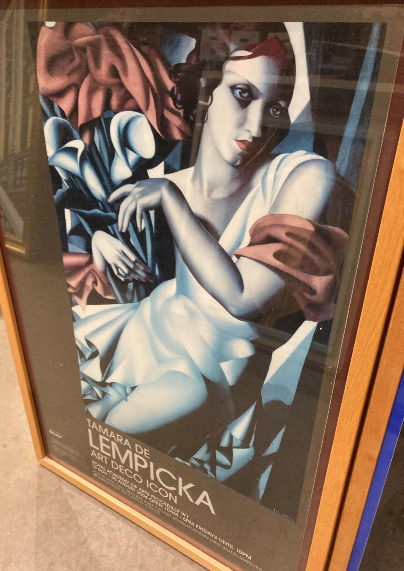 Two framed gallery poster prints - Royal Academy of Arts 'Tamara de Lempicka - Art Deco Icon' - Image 3 of 3