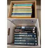 Contents to two boxes - twenty-eight art related books including twenty volumes of 'The Great