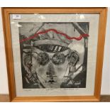 † Barrie Howgate 1981, framed artist's proof, 'Sorry John', 44cmx 44cm,