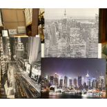 Three box framed prints of New York 42cm x 60cm (slight bump),