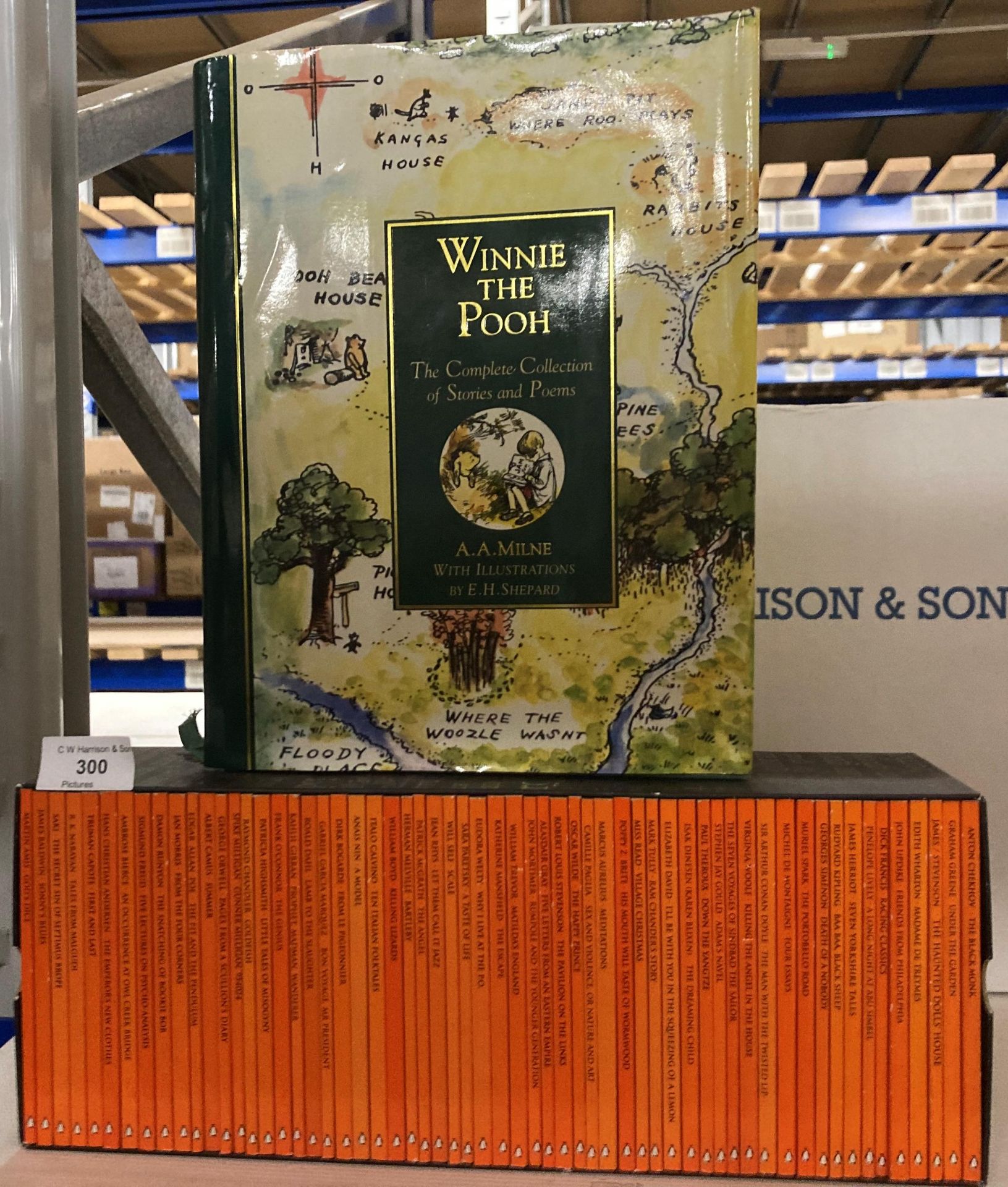 A miniature set of sixty Penguin books in a case to celebrate Penguin's 60th Anniversary,