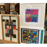 Five various abstract pictures - Stanton Macdonald-Wright,