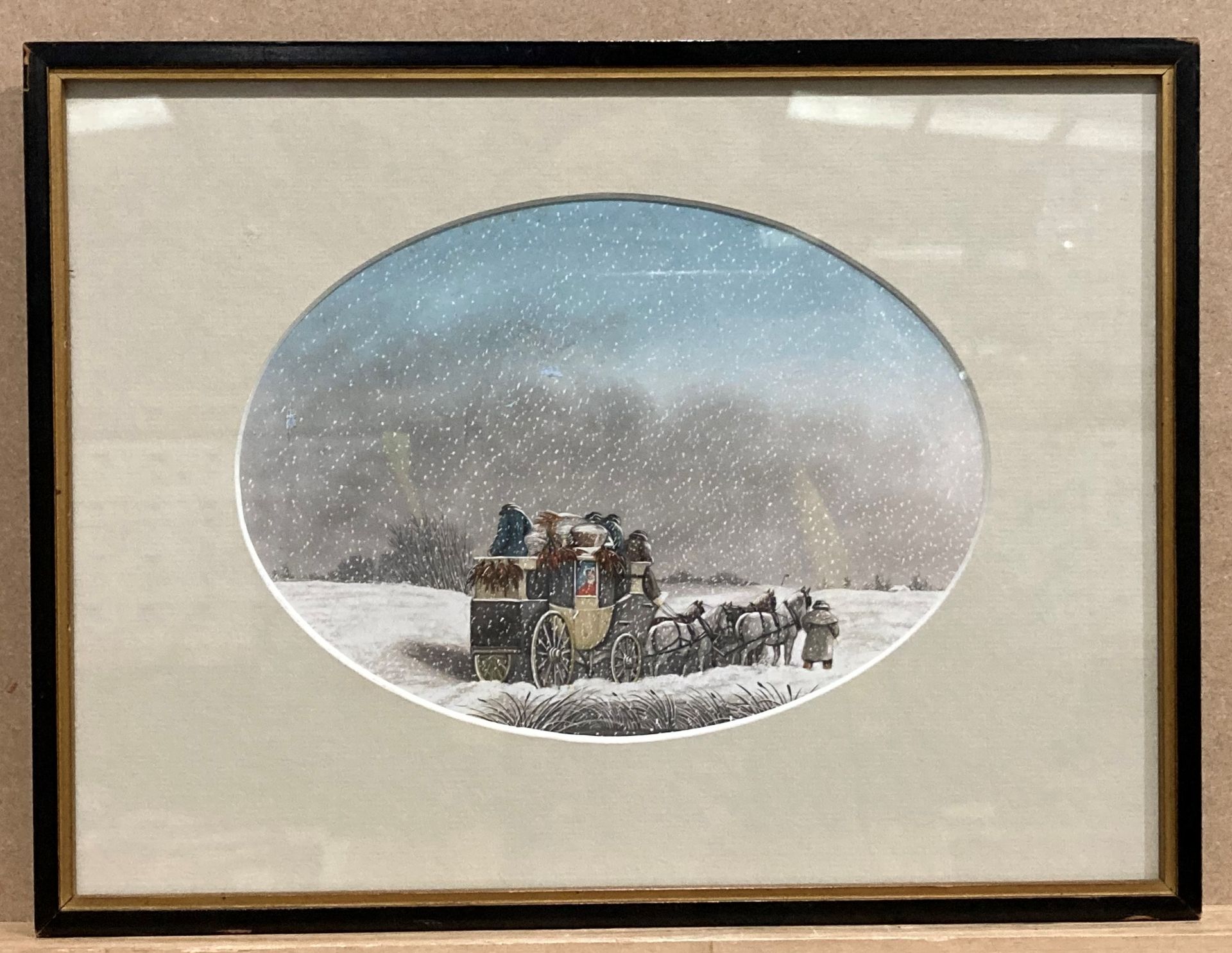 B Fenning (British, 19th Century) 'Norfolk Express (Xmas time)' and 'Brighton Rock', watercolours, - Image 2 of 7