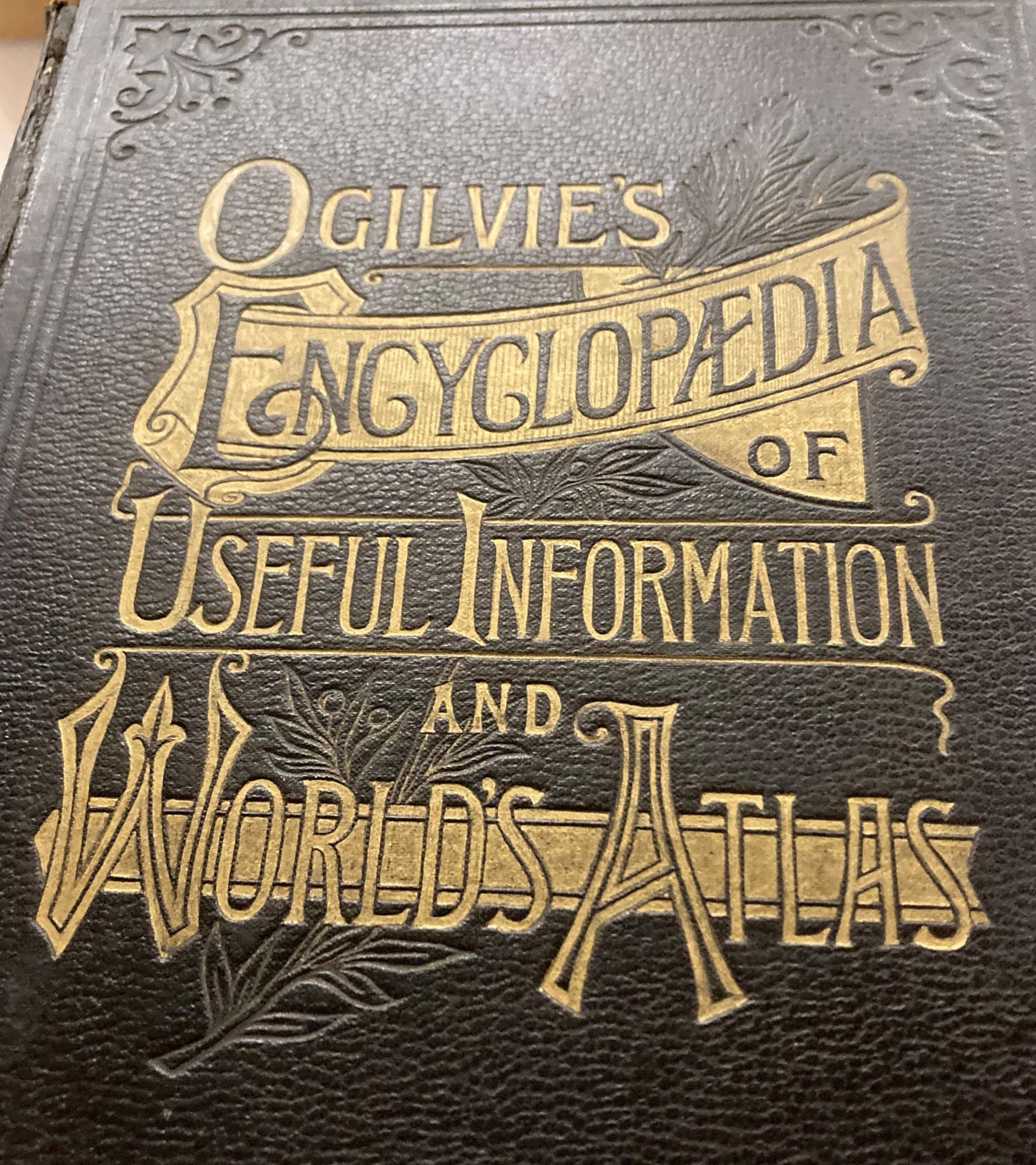 Two books - 'Ogilvies Encyclopedia of Useful Information & World's Atlas' and a Holy bible - both - Image 2 of 10