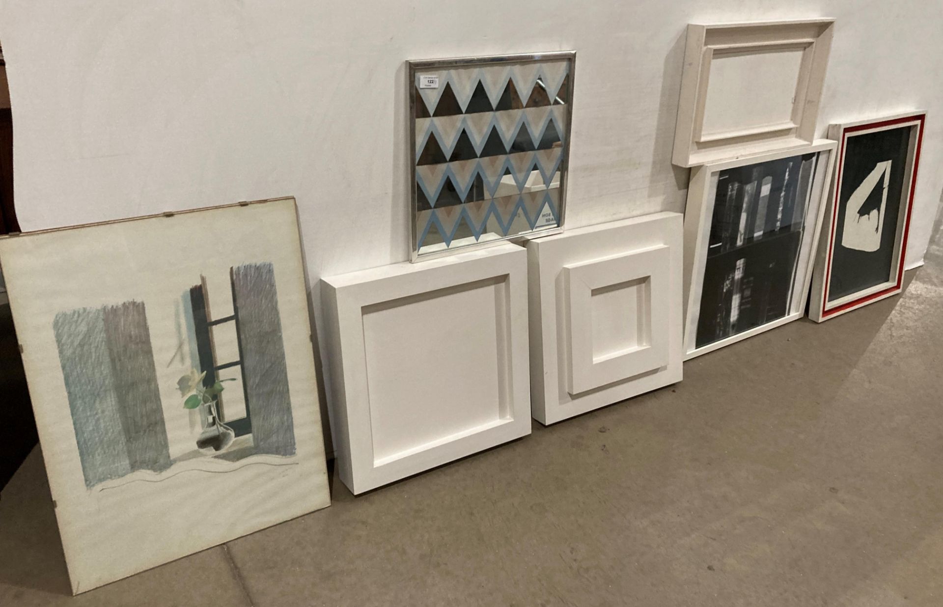 Seven items, framed prints,