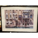 Jonathan Pike, large framed print 'Balconies on the Grand Canal',
