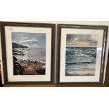 Jason L? - two framed prints 'Coastal Inlets',