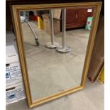 Large gilt framed wall mirror,