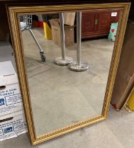 Large gilt framed wall mirror,