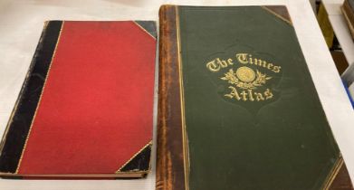 Two books - 'The Times Atlas' published by The Office of the Times 1895 and H W Wilson 'With the