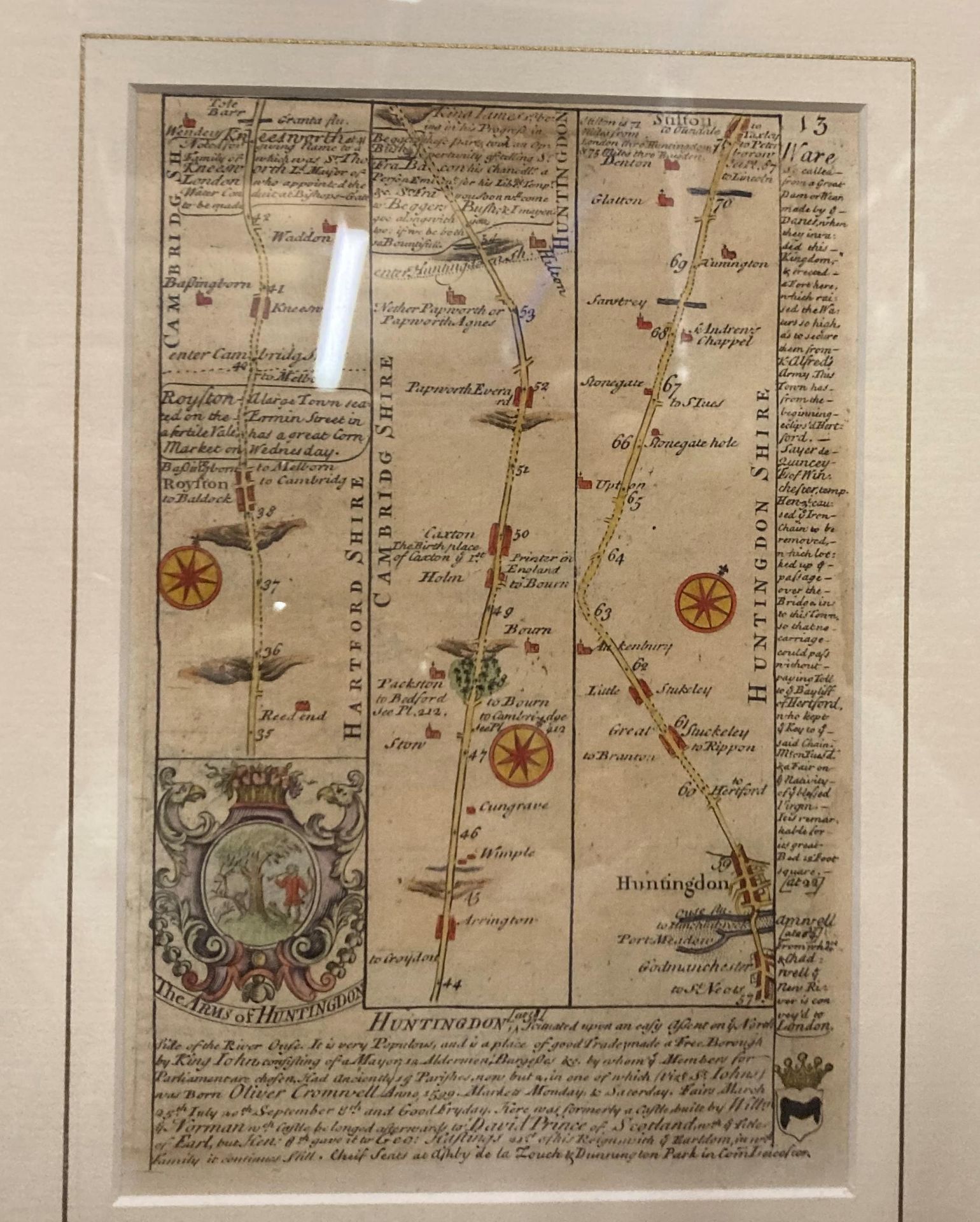 Robert Morden - two framed reproduction maps 'Westmorland c. - Image 4 of 10