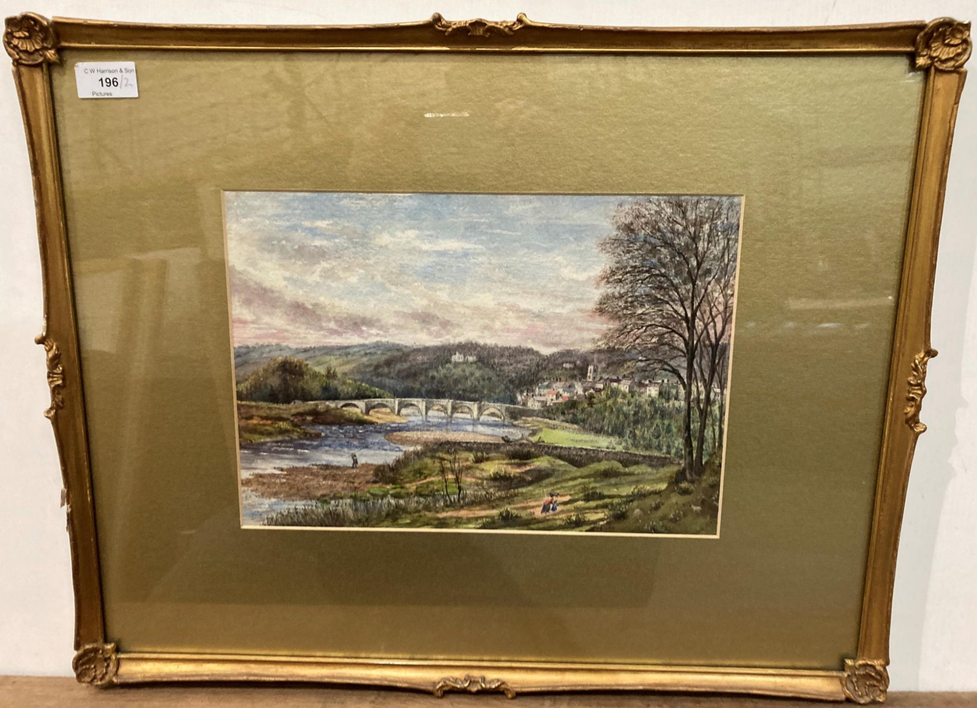 Two gilt framed watercolours, - Image 4 of 6