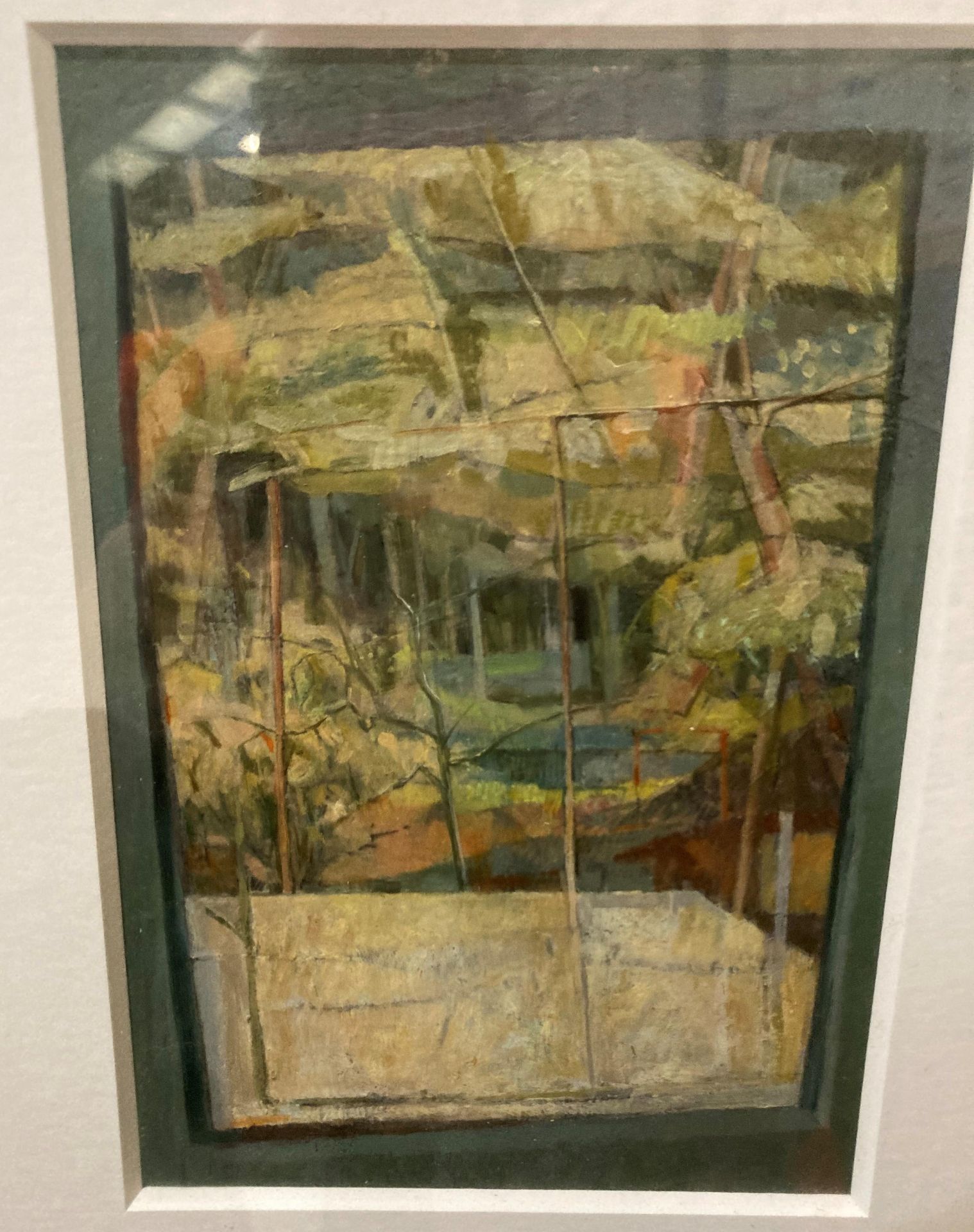 † Ann Seabourne (Mirfield), collage and oil on card, framed, - Image 3 of 3