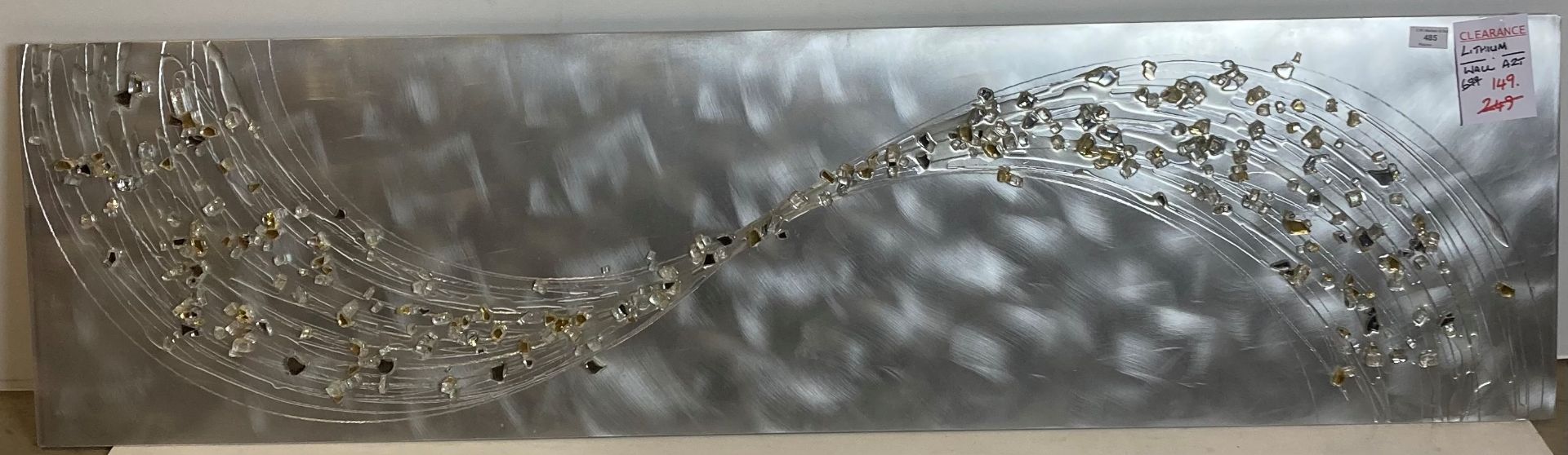 A Lithium Alchemy silver mural panel, - Image 2 of 2