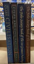 Four Folio Society books - Kenneth Clark 'Civilisation', 'Cities & Civilisation',