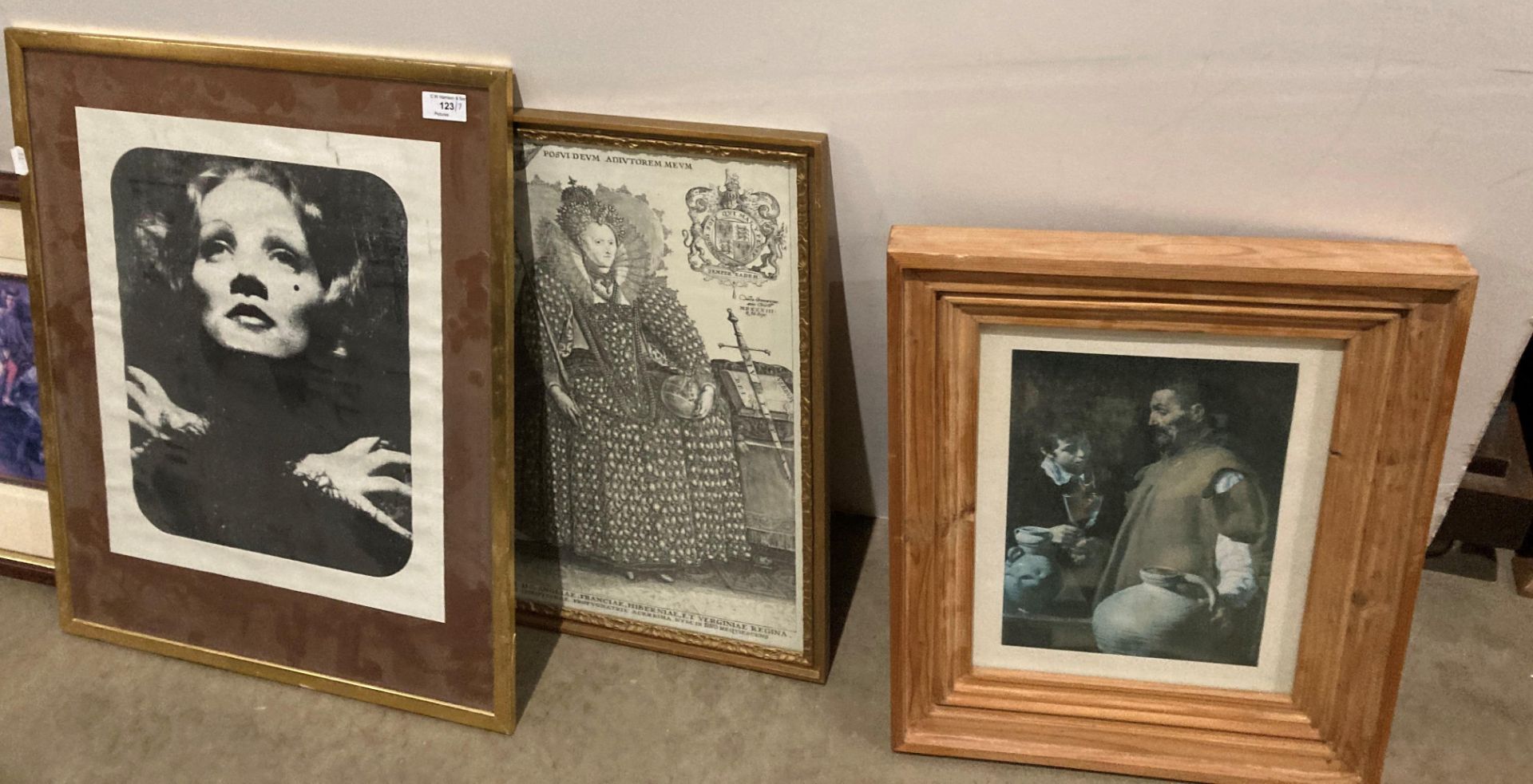Seven various framed pictures and prints including a Modigliani, - Image 2 of 3