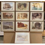 † Sir William Russell Flint RA PPRWS (1880-1969), ten reproduction calendar prints in frames,