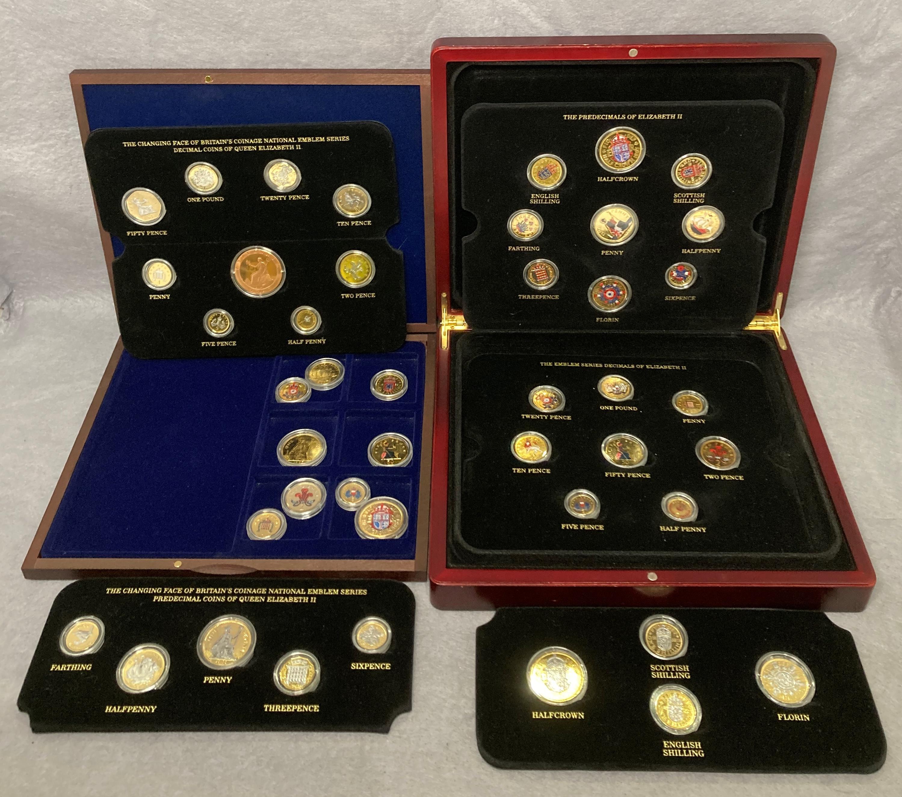 'The Changing Face of Britain's Coinage National Emblem Series Pre-Decimal & Decimal Coins of Queen