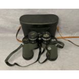 A pair of Mid Century Hilkinson Ascot 10x50 wide angle field 8° fully coated optics magnesium body