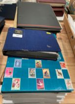 Fifteen various stamp albums - European and World stamps - India, Indonesia, Cyprus, Canada,