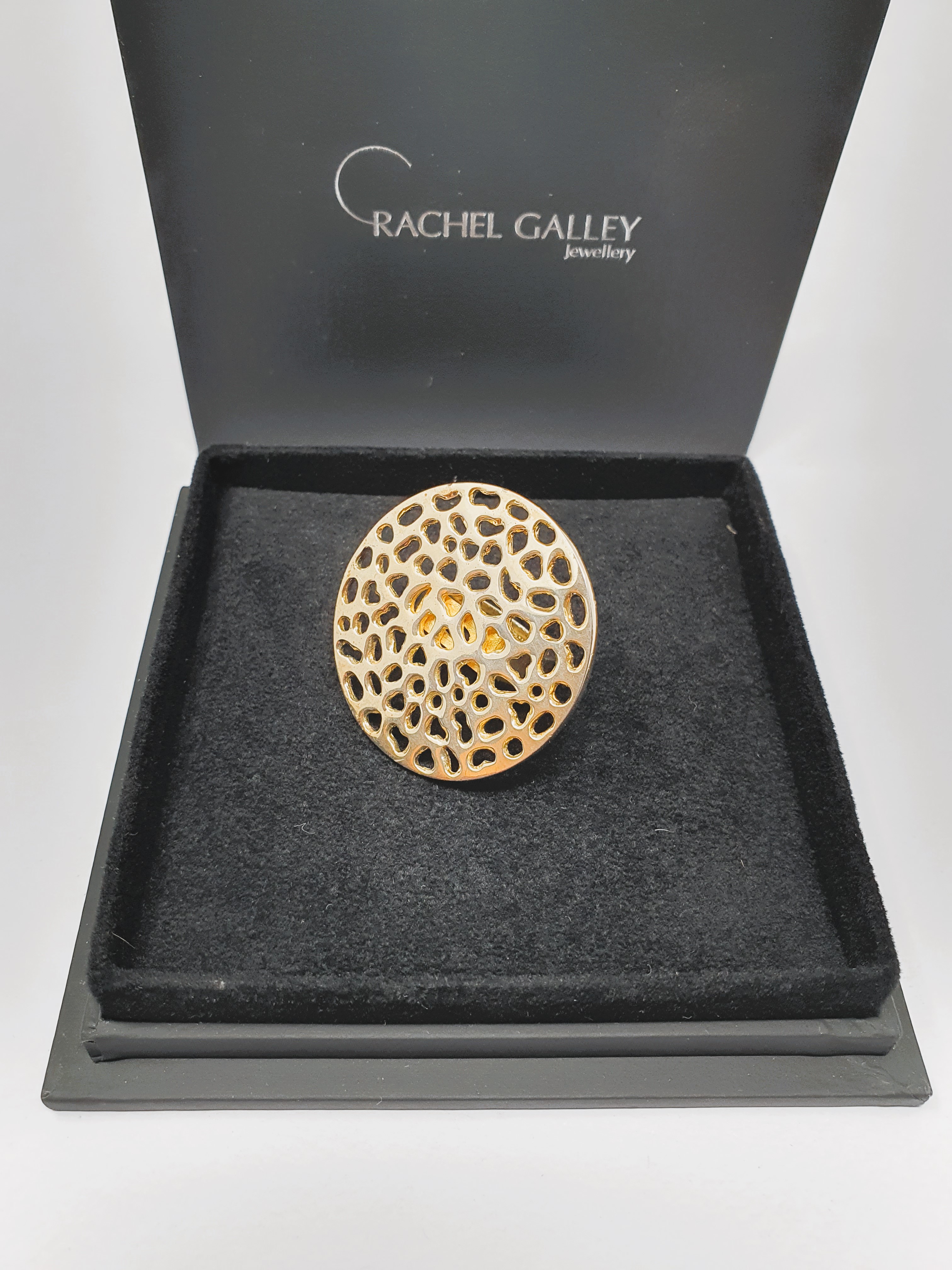 Rachel Galley' sterling silver gold vermeil double globe necklace 460mm /11. - Bild 2 aus 2