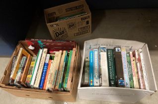 Contents to two crates - approximately 36 books on gardening and other crafts, etc.