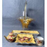 Two 20th Century miniature ceramic items including Royal Worcester fruit mug,