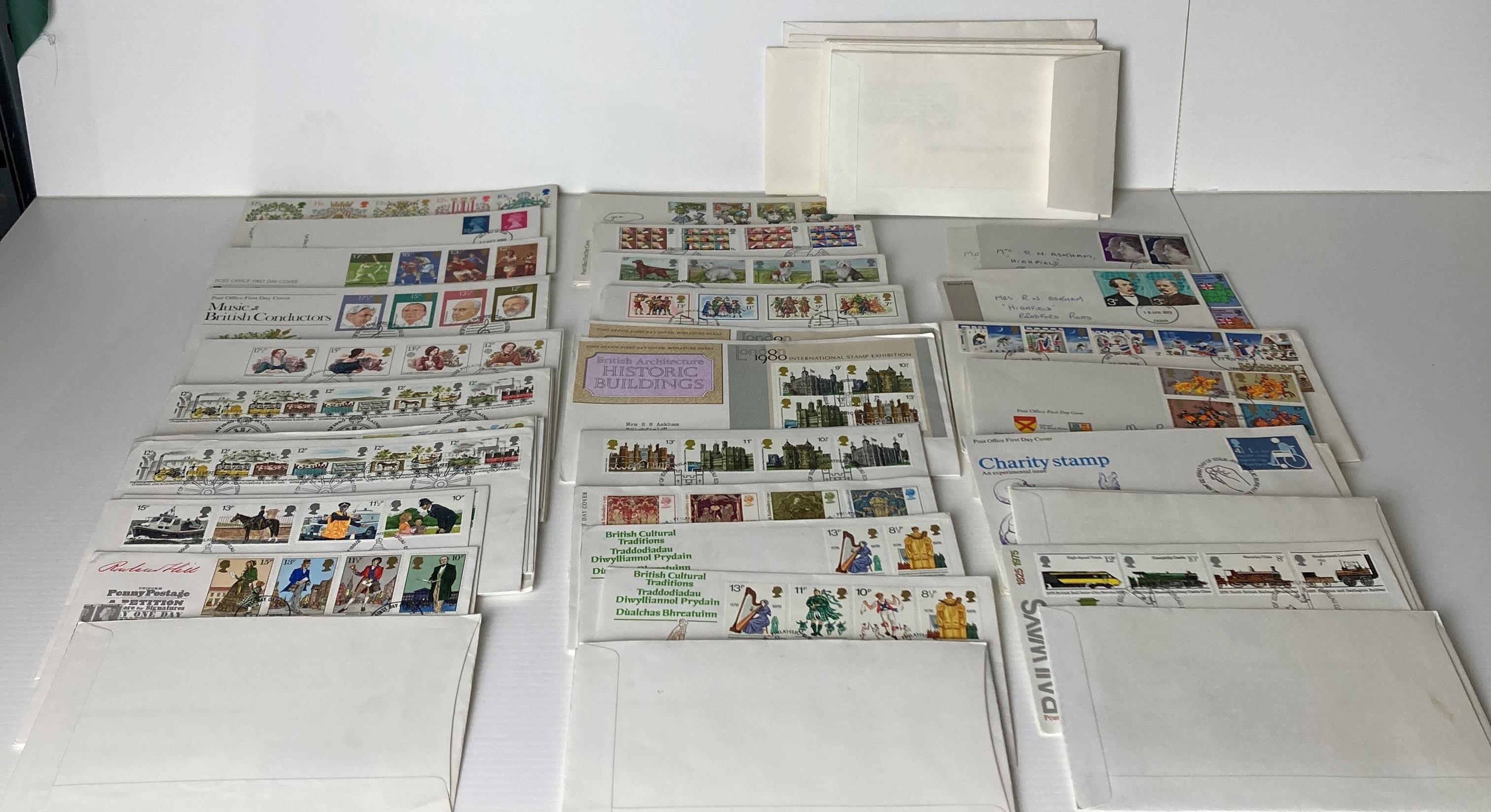 Approximately eighty-five First Day of Issue Philatelic Bureau (1972-1980) including Christmas,