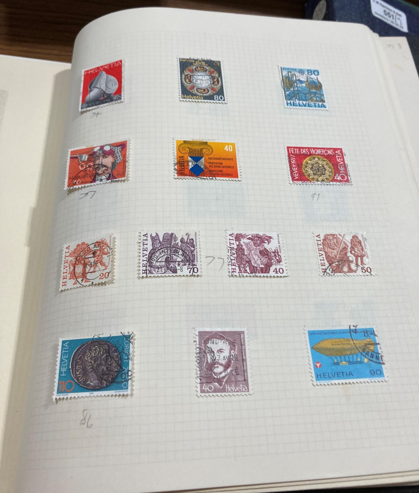 Contents to nine albums - European and World stamps, British Empire stamps, - Image 8 of 12