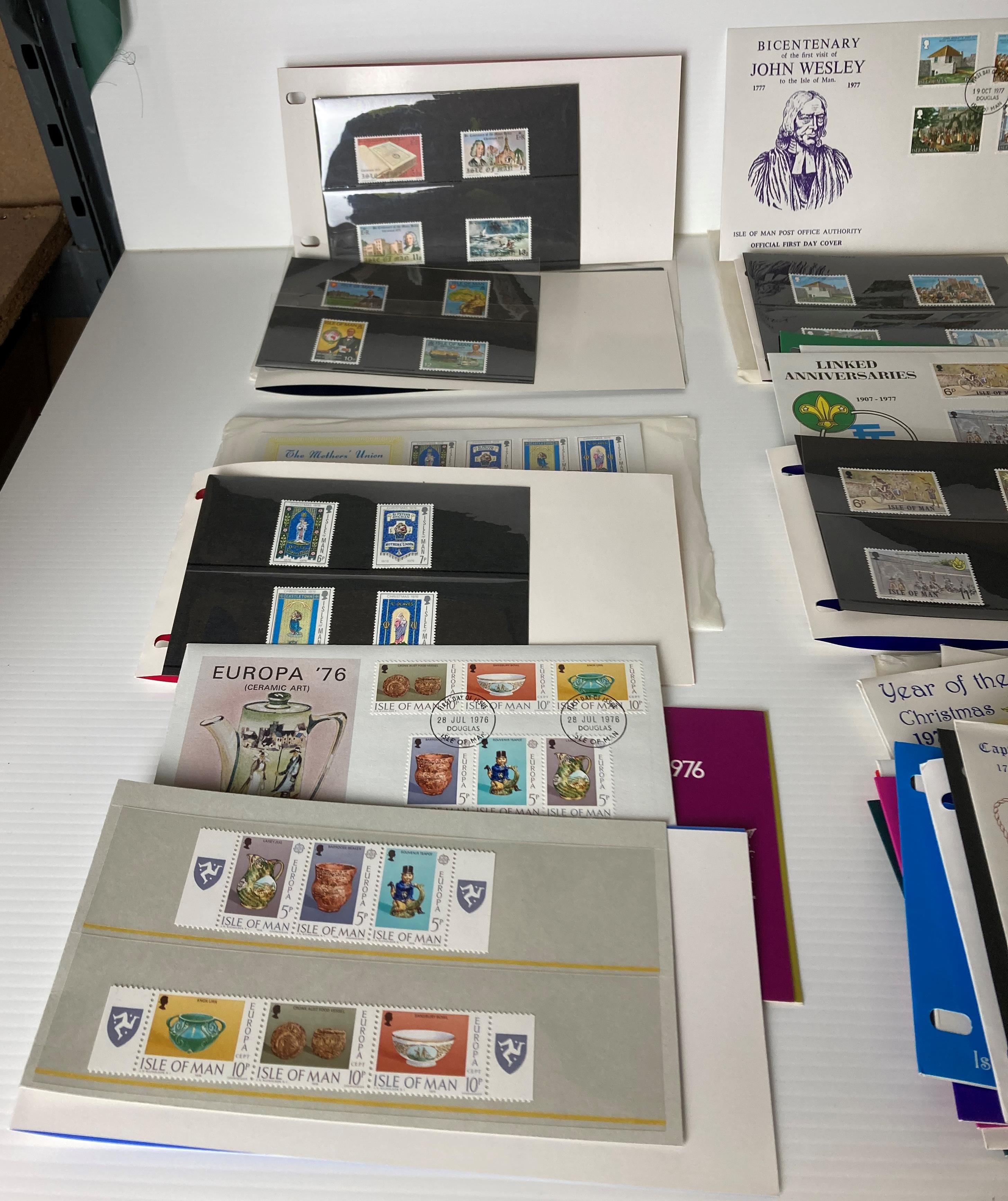 Thirty-five assorted Isle of Man (1975-1981) Mint Stamp Presentation Packs and First Day of Issue - Image 2 of 4