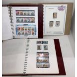 Three stamp albums including Vol 1 & 2 of Channel Islands Jersey with mainly Mint stamps,
