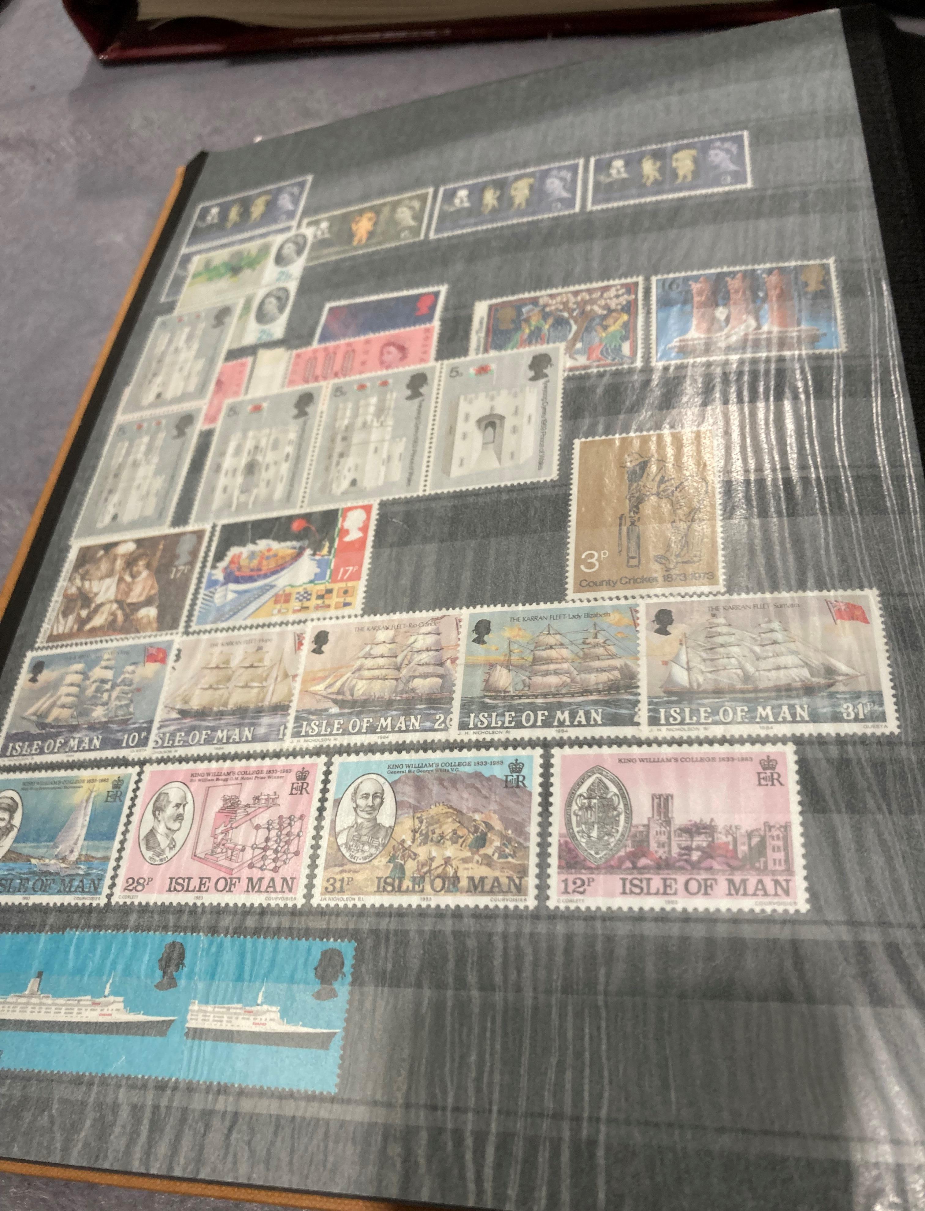 Ten stamp albums and contents - mainly GB related including some Air Mail, - Image 16 of 25