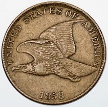 USA - Flying Eagle Cent, 1858, large letters,