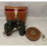 A pair of Mid Century Ross London Solaross 10x40 binoculars no: 77664 in original Ross London