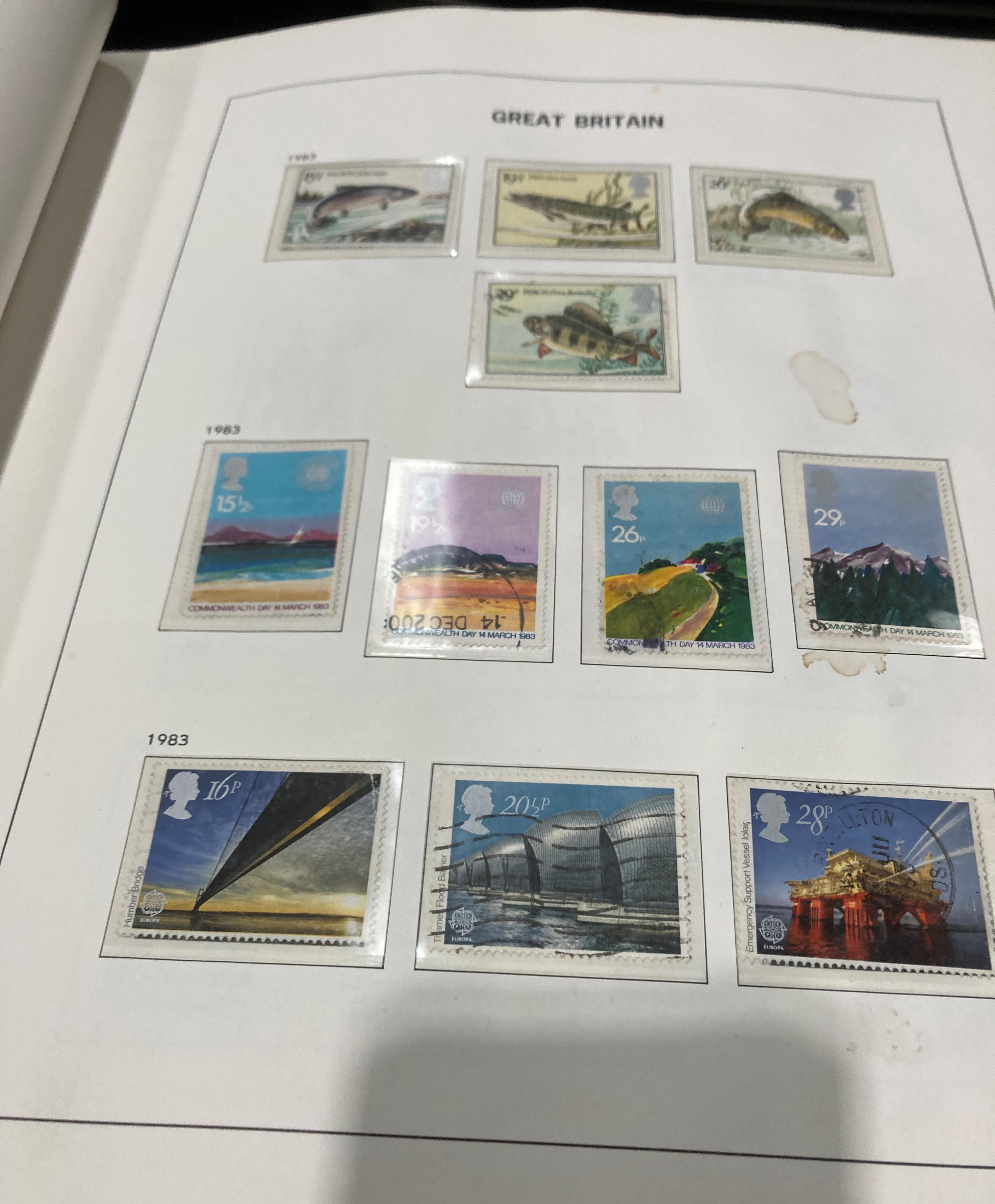 Ten stamp albums and contents - mainly GB related including some Air Mail, - Image 24 of 25