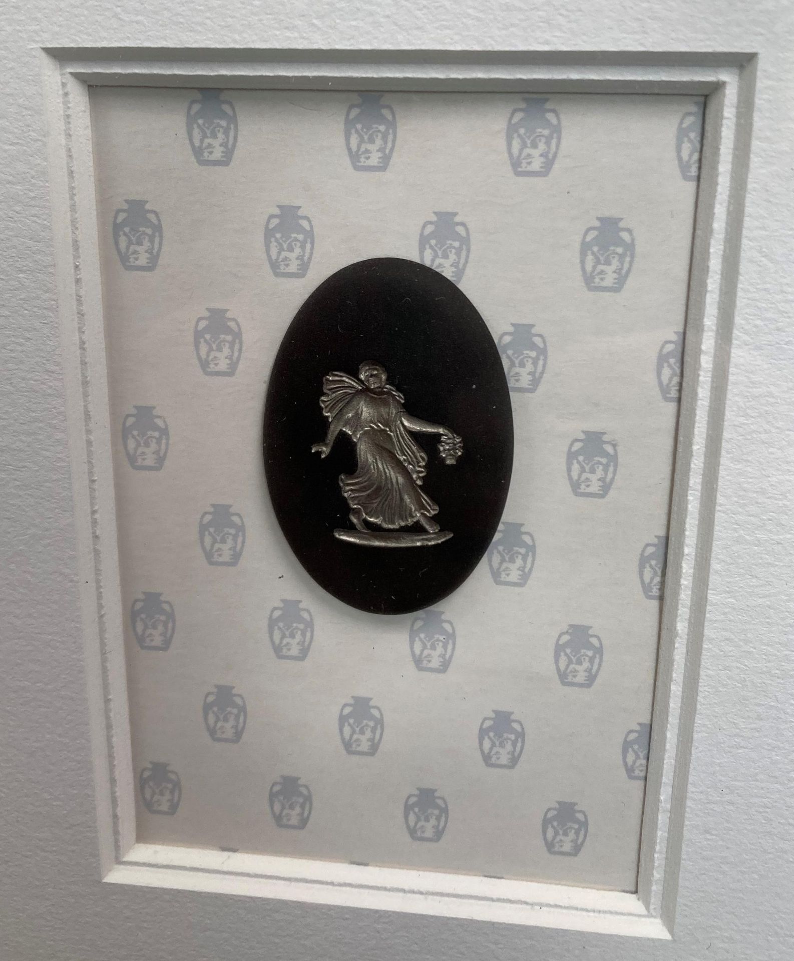 Two framed Wedgwood cameos (1992) each frame 21.5cm x 18. - Image 3 of 3