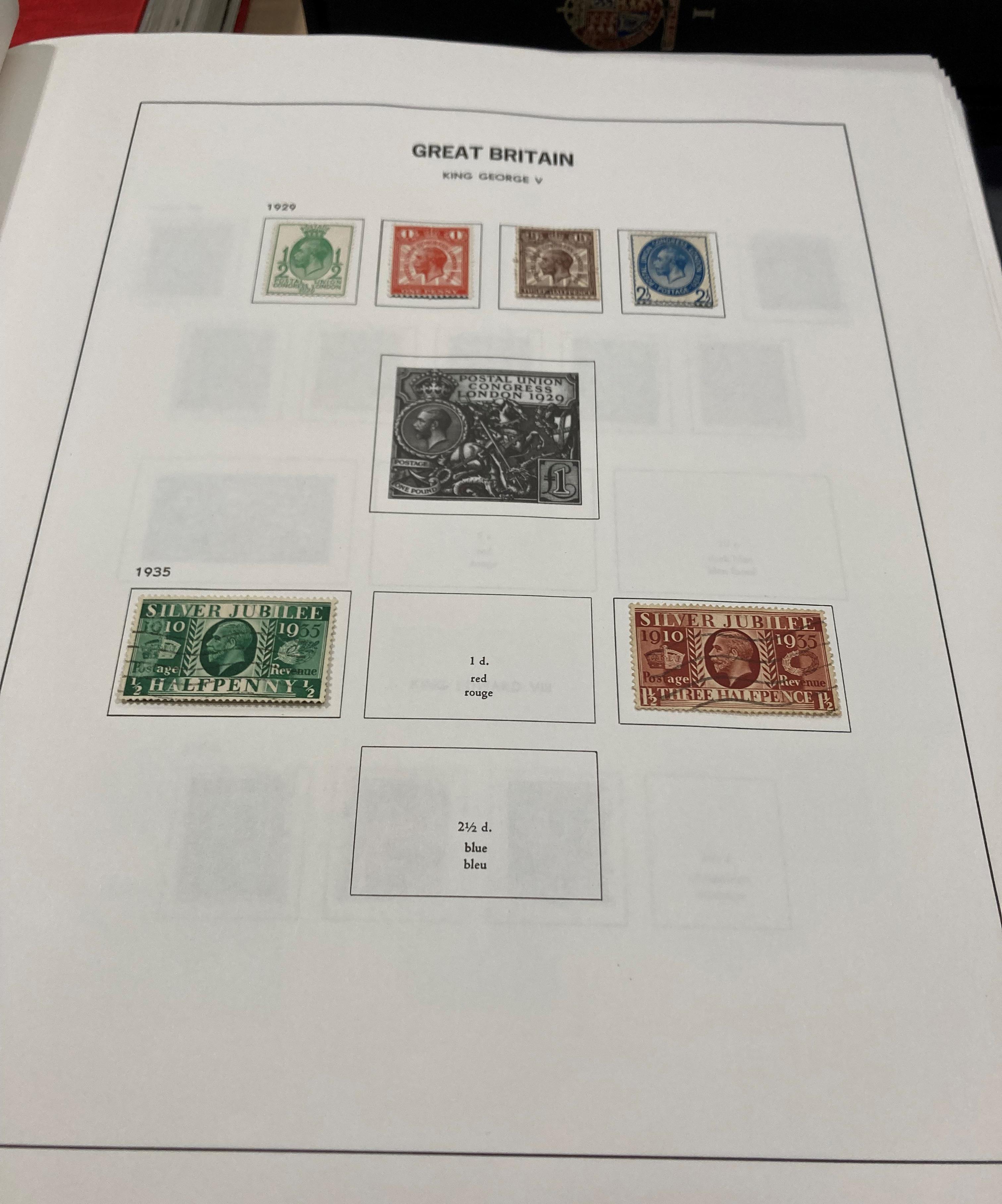 Ten albums of mainly GB stamps but including an album of Benham stamp and cards sets, - Image 17 of 28