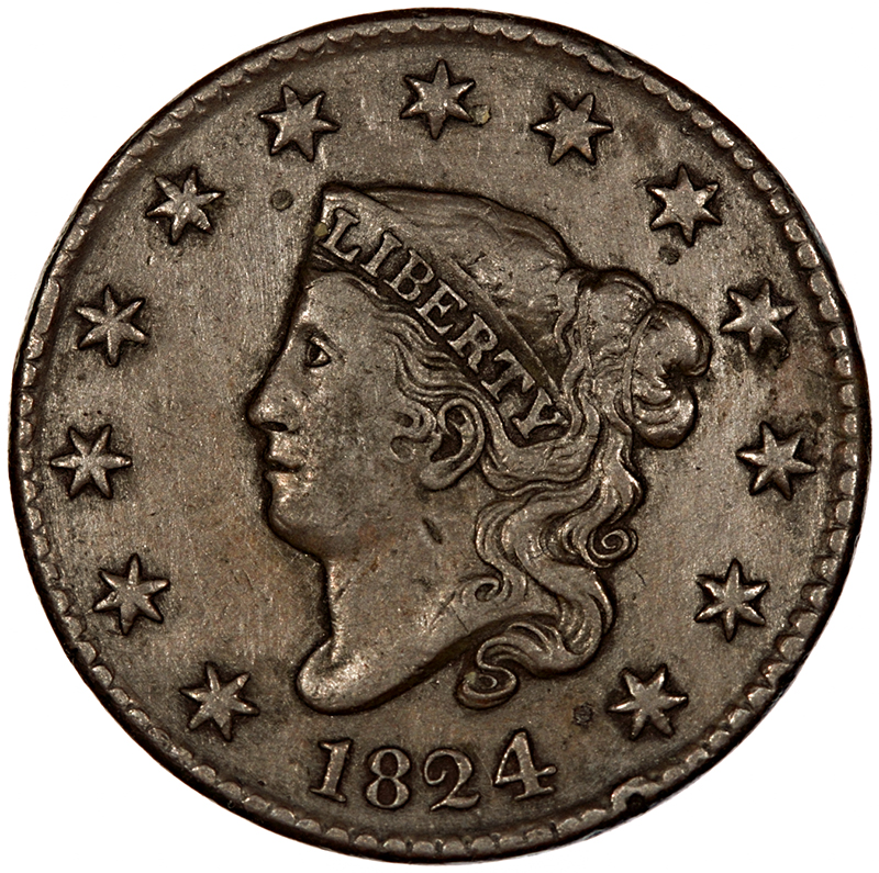 USA - Coronet Cent 1824,