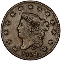 USA - Coronet Cent 1824,
