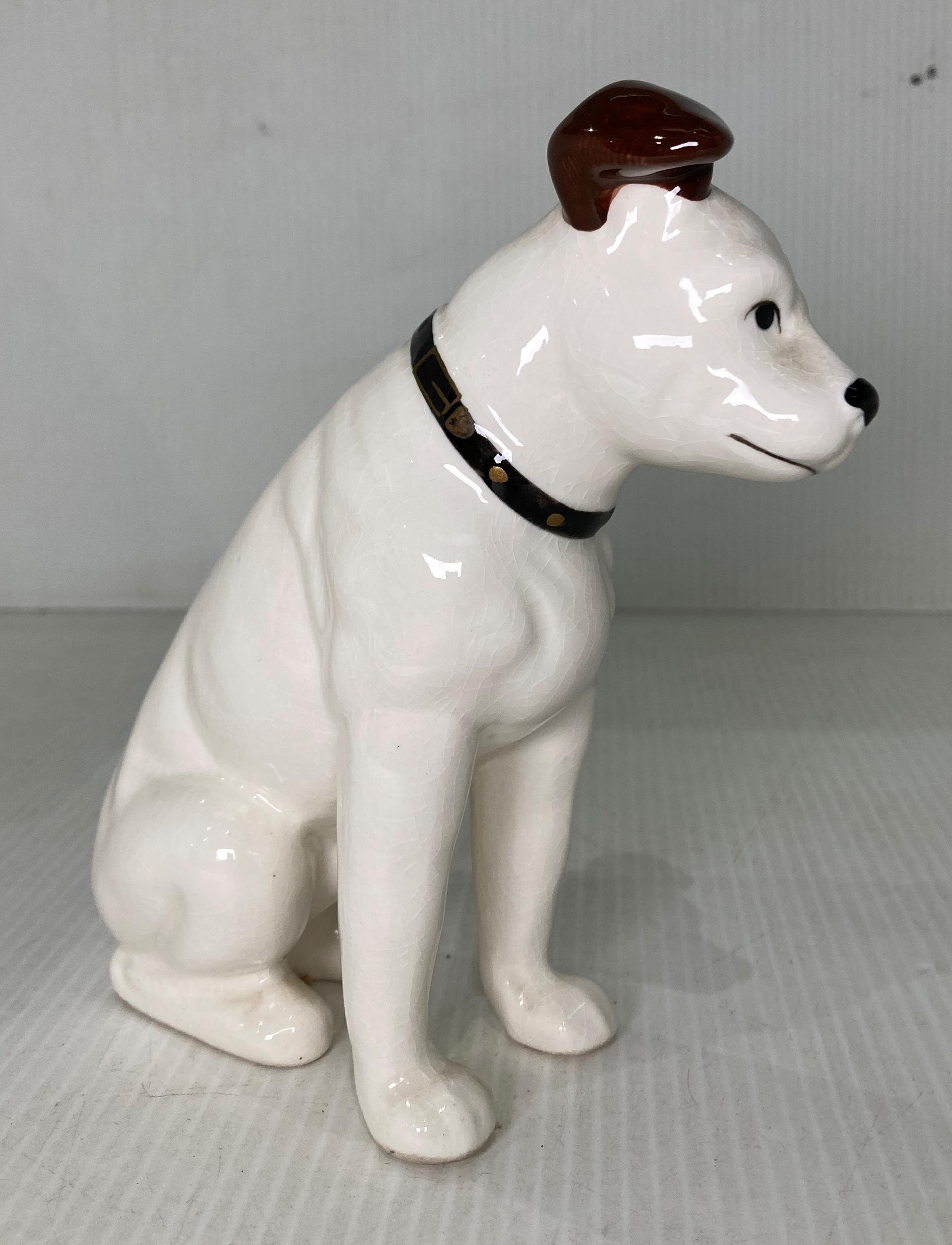Ceramic 'Nipper' HMV style dog 16. - Image 2 of 3