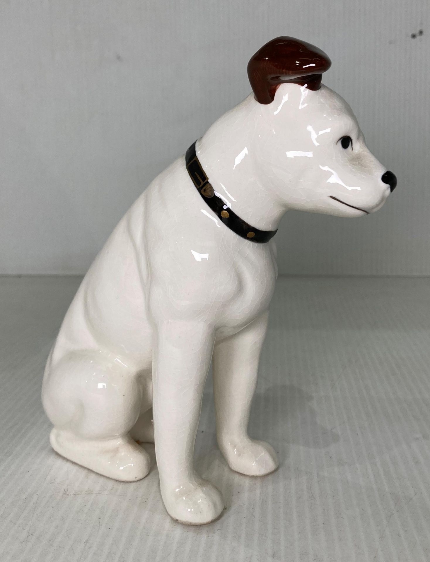 Ceramic 'Nipper' HMV style dog 16. - Image 2 of 3