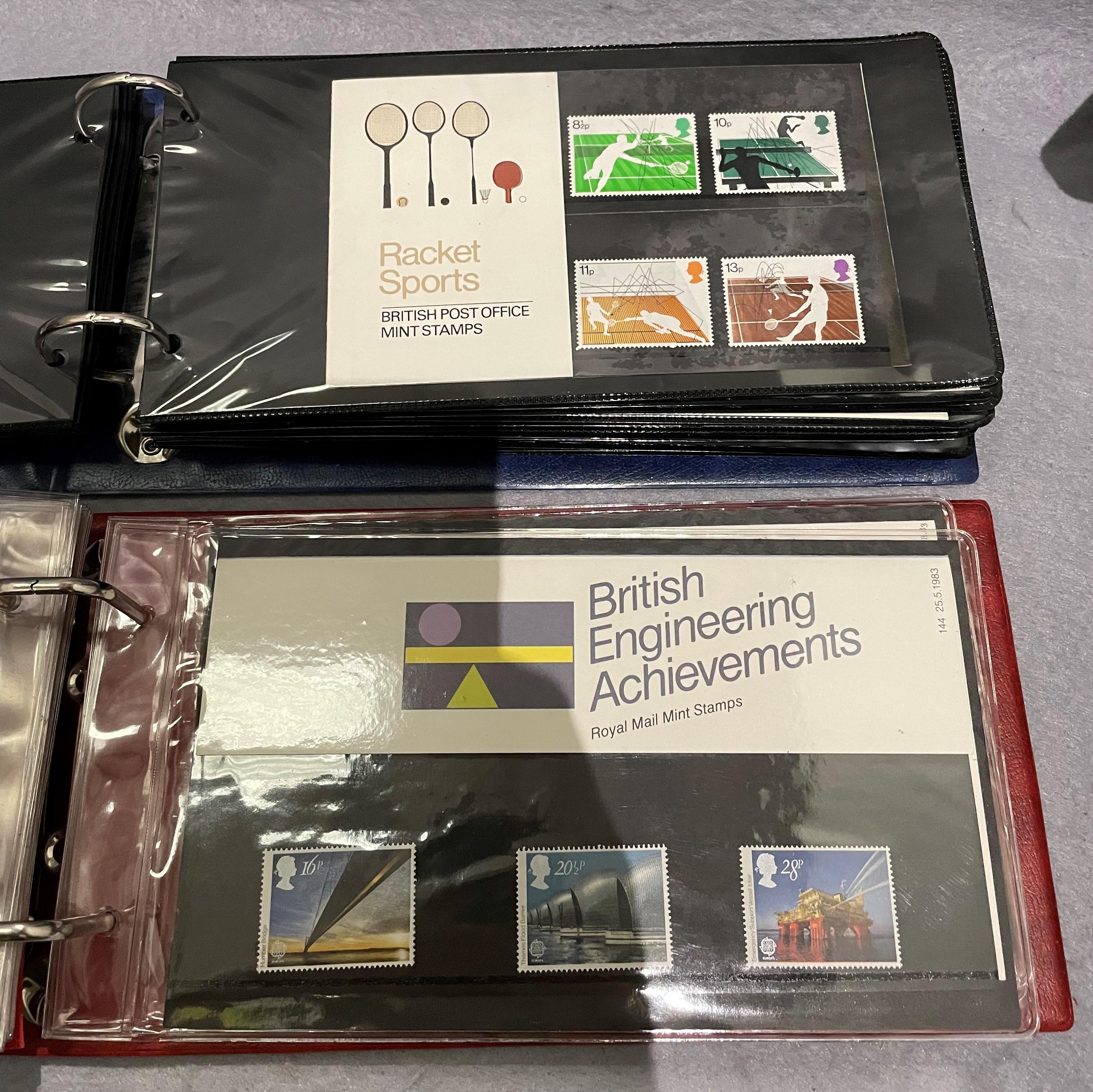 Contents to two stamp albums - approximately seventy assorted Mint stamp packs including Royal - Image 2 of 4