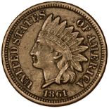 USA - Indian Head Cent, copper-nickel, 1861,