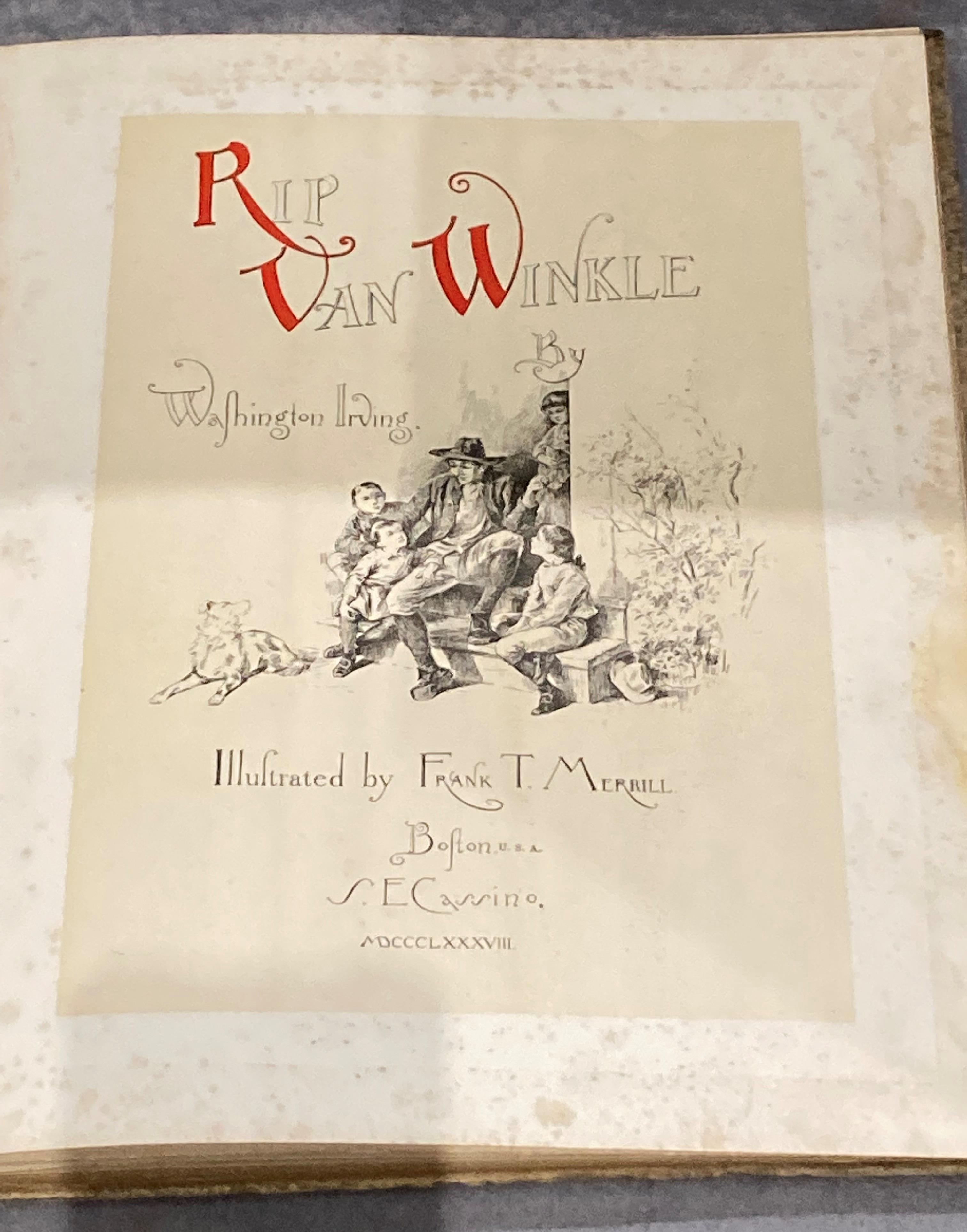 Washington Irving 'Rip Van Winkle' 1888 - Limited Edition copy for the United Kingdom 1888 no - Image 8 of 9
