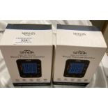 Two boxed Simbr upper arm electronic blood pressure monitors (saleroom location: S2 tables QB13)